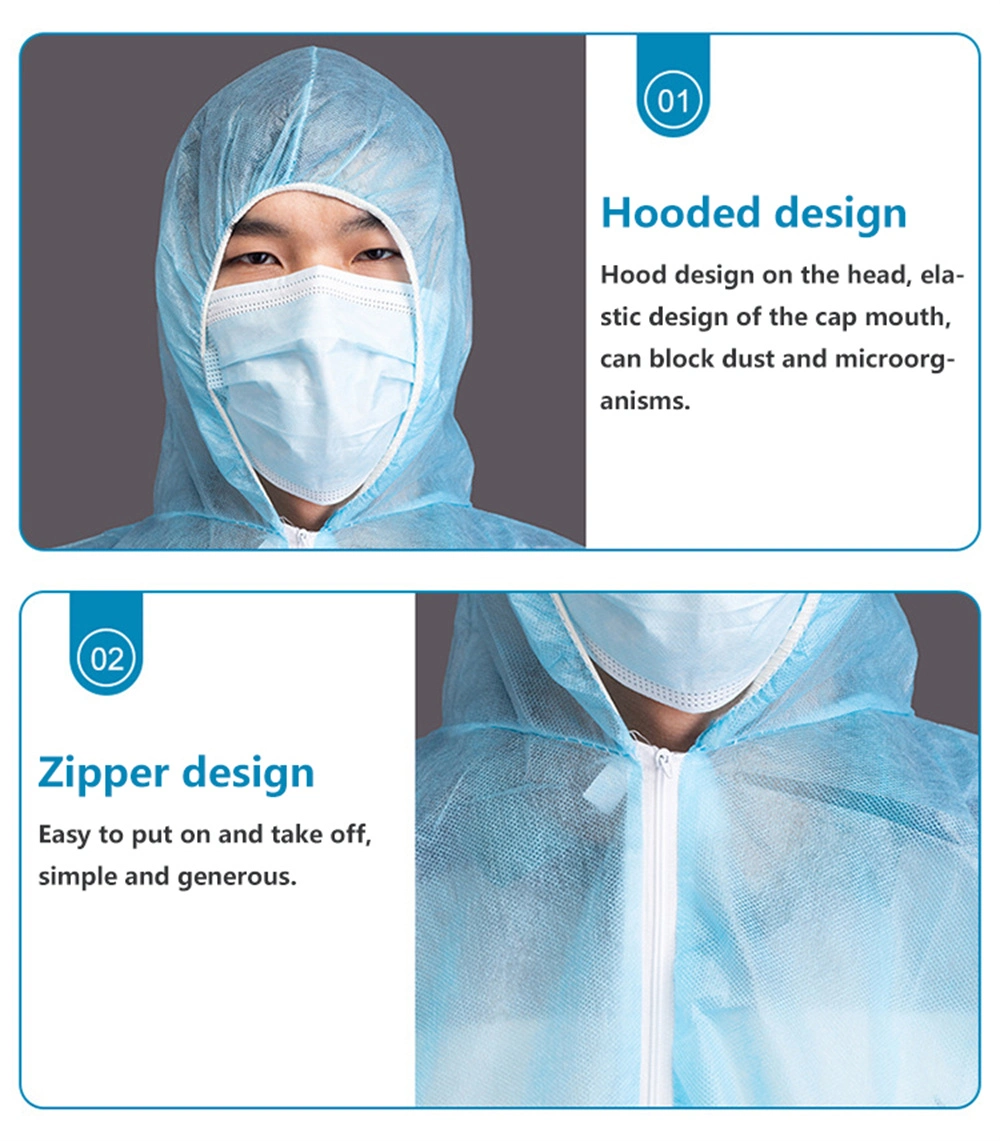 Disposable Non- Woven Microporous Coverall Suit
