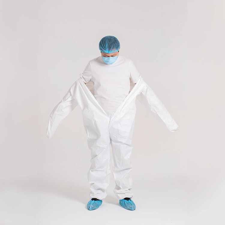 PPE Disposable Medical Protective Coverall Clothing Protection Suit for Hospital Medical Disposable Coverall Protection