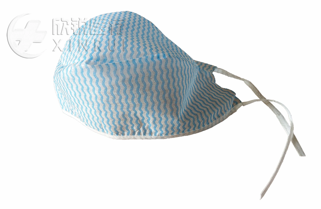 Disposable Non-Woven Doctor Cap/Surgeon Cap/Surgical Cap with Strip Pattern 21 Inch
