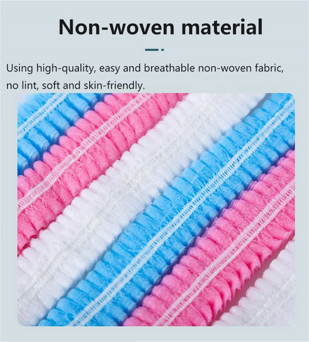 Anti Dust Nets Double Elastic Mob Bouffant Cap Non Woven Disposable Hair Net