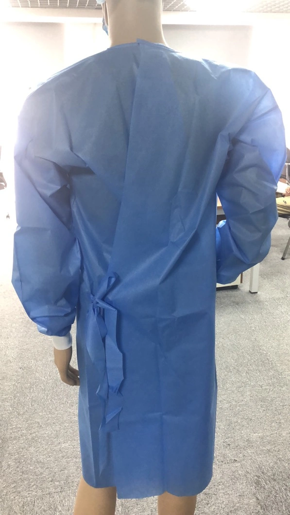 Doctor&prime;s Sterile or Non-Steriel Surgical Gown Isolement Blouse Chirurgicale Disposable Patient Medical Isolation