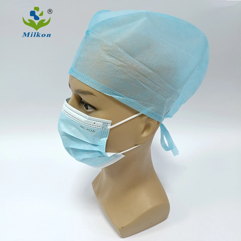 Disposable Medical Non Woven Surgical Doctor Nurse Hat Round Mob/Clip/ Strip/ Bouffant Cap