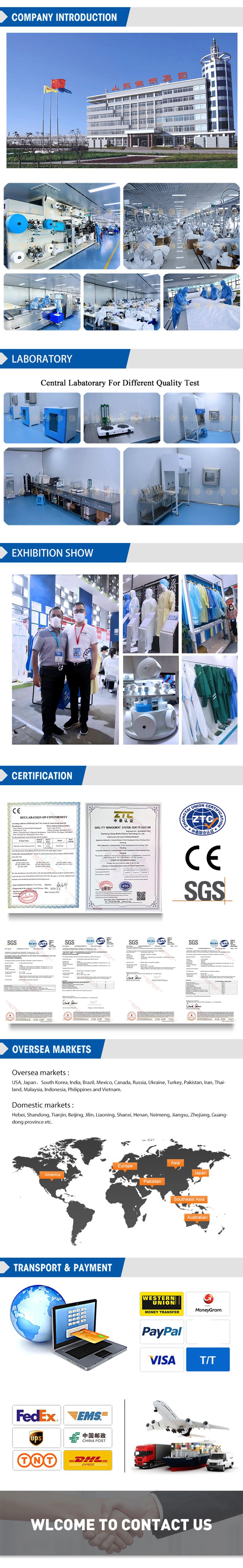 Disposable Non-Woven SMS Reinforced Isolation Gown, Disposable Isolation Gown, Protective Clothing with Knitted Cuff