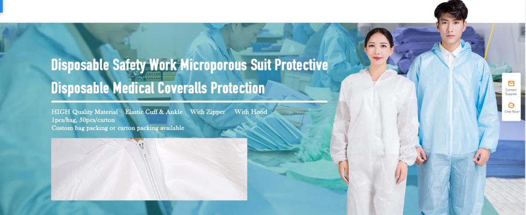 Wholesale High Quality Unisex Custom Scrubs Hospital Uniforms Disposable Sterilized SMS Surgical Scrub Suits