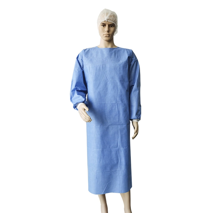 CE ISO 13485 Sterile SMS Surgical Gowns Disposable Reinforced Waterproof Isolation Gown for Hospital Medical Supply Ropa Hospitalaria Desechable