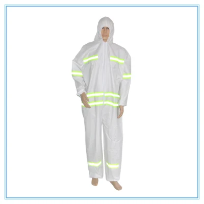 Waterproof Disposable Impervious Coverall Non Woven Workwear Overol PPE Set Suit with Taped Seam