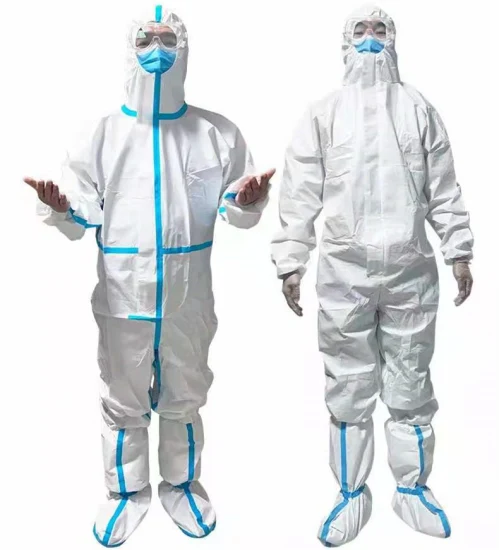 Factory Directly Supply Tensile Strength 116n and Equipment Protective Clothing Disposable Safety Suit