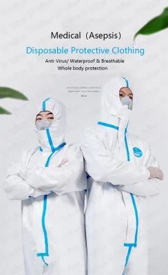 Middle School Isolation Suit Sterile Disposable Hospital Safety Isolation Coverall Clothing Coverall Medical Protective Clothing Protection Suit