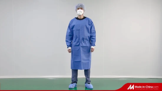 Guardwear OEM ODM Sterile Reinforced Surgical Gown Isolation Coverall Disposable Gowns Medical SMS Isolation Gown Level 2