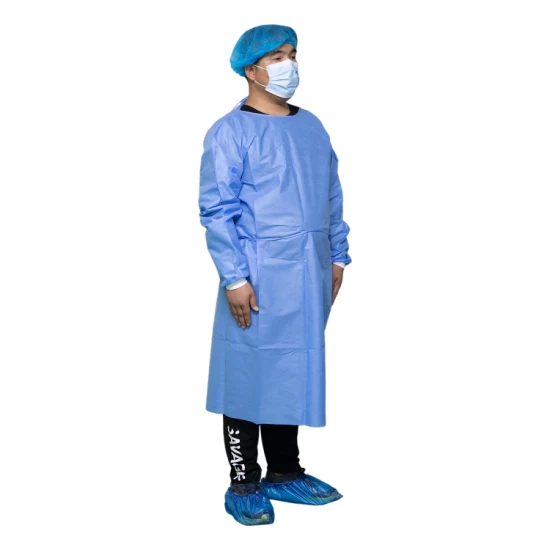 Medical Surgical Gown Sterile Surgeon Reinforced Leve 3 Non Woven Fabric Sterile 45g CE Surgical Gown