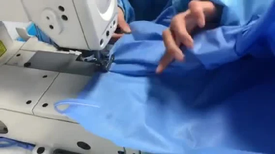 Eco-Friendly Resistant Moisture Medical Supplies Reinforced Surgical Gown