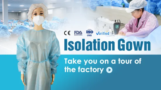 Wholesale Disposable Surgical Non-Woven Bibs, Medical Gown, Face Mask, Nitrile Glove, Isolation Gown Medical Supplies Surgical Gown for Hospital Medical Use