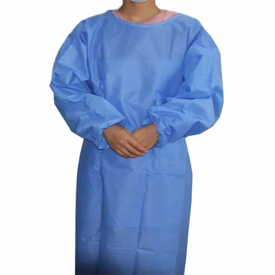 Disposable Waterproof Non Woven Nursing Uniforms Waterproof and Easy-Breath SMS Suit Twosie