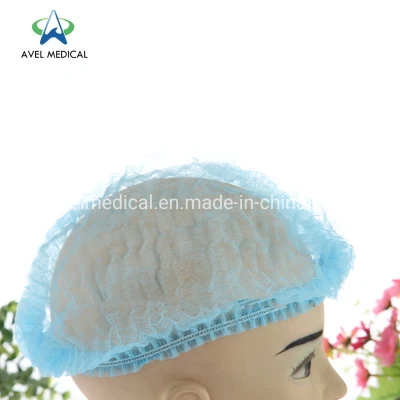 Disposable Non Woven Mob/Clip/Bouffant/Doctor/Nurse/Surgical/Medical/Dental/Worker/Astronaut/Shower/Hair/Hotel/Round/Net Dustproof Waterproof PE/PP Cap